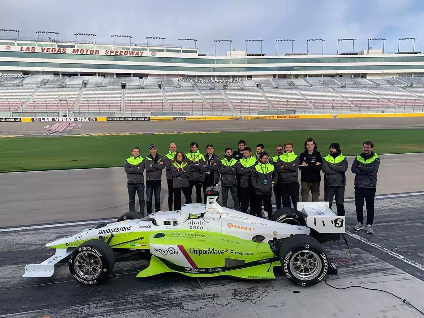  Il team di PoliMove all'Indy Autonomous Challenge a Las Vegas