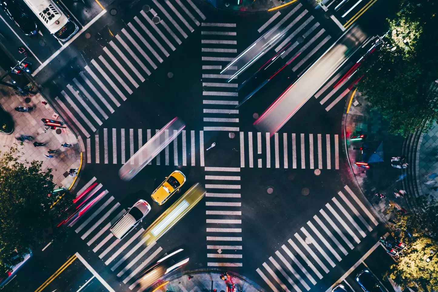 A road crossing in Japan